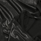 Jersey fin irisé charbon fond noir