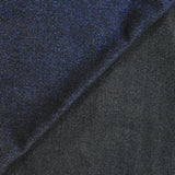 Jersey fino azul eléctrico iridiscente con fondo negro