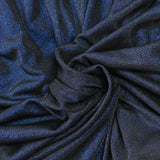 Jersey fino azul eléctrico iridiscente con fondo negro