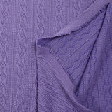 Maille tricot torsade Léonie mauve