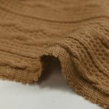 Maille tricot torsade Léonie camel