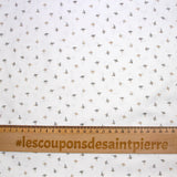 Polycotton poplin printed with white checkered background