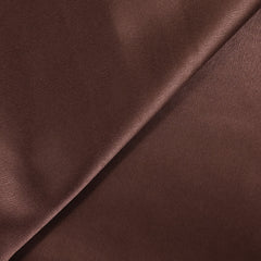 Crêpe satin lourd marron