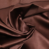 Brown heavy satin crepe