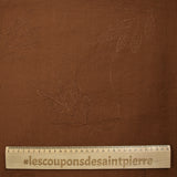 Viscose crepe Lily embroidered hazel brown foliage