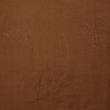 Viscose crepe Lily embroidered hazel brown foliage
