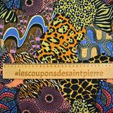 Giulia ethnic and black ethnic cotton per meter print