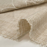 Heather beige Ariel embroidered canvas