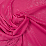 Fine silver Lurex mesh with pink background