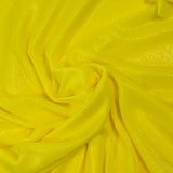 Fine knit Lurex silver yellow background