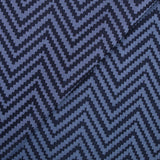 JACQUARD Polyviscose Chevron Marine Fond