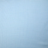 Adrien blue and cyan woven-dyed polycotton poplin with white background