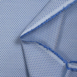 Félix blue jacquard polycotton poplin
