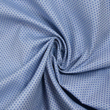 Félix blue jacquard polycotton poplin