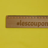 Yellow fancy viscose pique