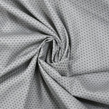 Polycotton poplin jacquard Félix gray