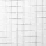 Hippolyte gray woven-dyed polycotton poplin with white background