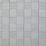 Polycotton poplin woven-dyed check Théodore gray background