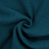 100% Laine bouillie bleu pétrole