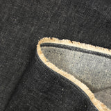 Rustic raw blue cotton jeans