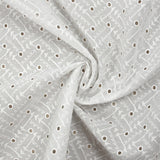 Broderie anglaise Moira blanc cassé