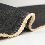 Rustic raw blue cotton jeans
