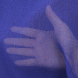 Plain royal blue polyester gauze
