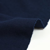 Midnight blue cotton polo knit