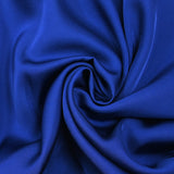 Royal blue viscose satin