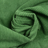 Velvet de poliéster acanalado de matcha