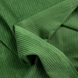 Velvet de poliéster acanalado de matcha
