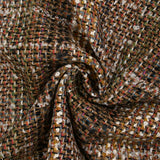 Flavie mezcla de lana tweed fondo beige y negro
