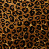 Camel leopard devoré velvet jersey