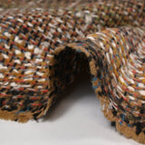 Flavie mezcla de lana tweed fondo beige y negro