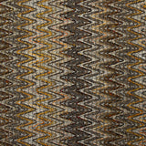 Brown, beige and orange herringbone cotton and silk tweed