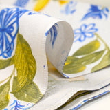 Fondo blanco de Lemon Azulejo de PoliCotton