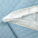 Light blue Eva quilted chambray