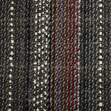 Olympe wool blend tweed striped anthracite background