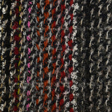 Olympe wool blend tweed striped anthracite background