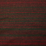 Laine mélangée fine rayée kaki et rouge