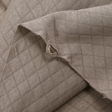 Josie greige quilted cotton jersey