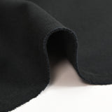 Black ribbed cotton jersey