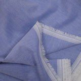 Fine blue cotton chambray