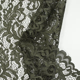 Judith khaki scalloped lace