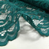 Duck blue Judith scalloped lace