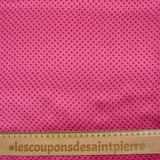 Silk satin printed squares of fuchsia flowers