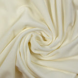 Jersey de velours tout doux blanc cassé