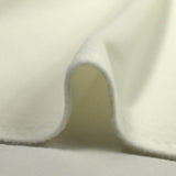 Jersey de velours tout doux blanc cassé