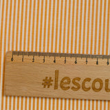 Sophie fine woven-dyed cotton striped 2mm melon background