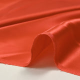 100% orange coral silk satin